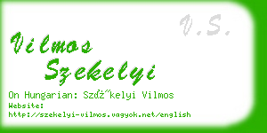 vilmos szekelyi business card